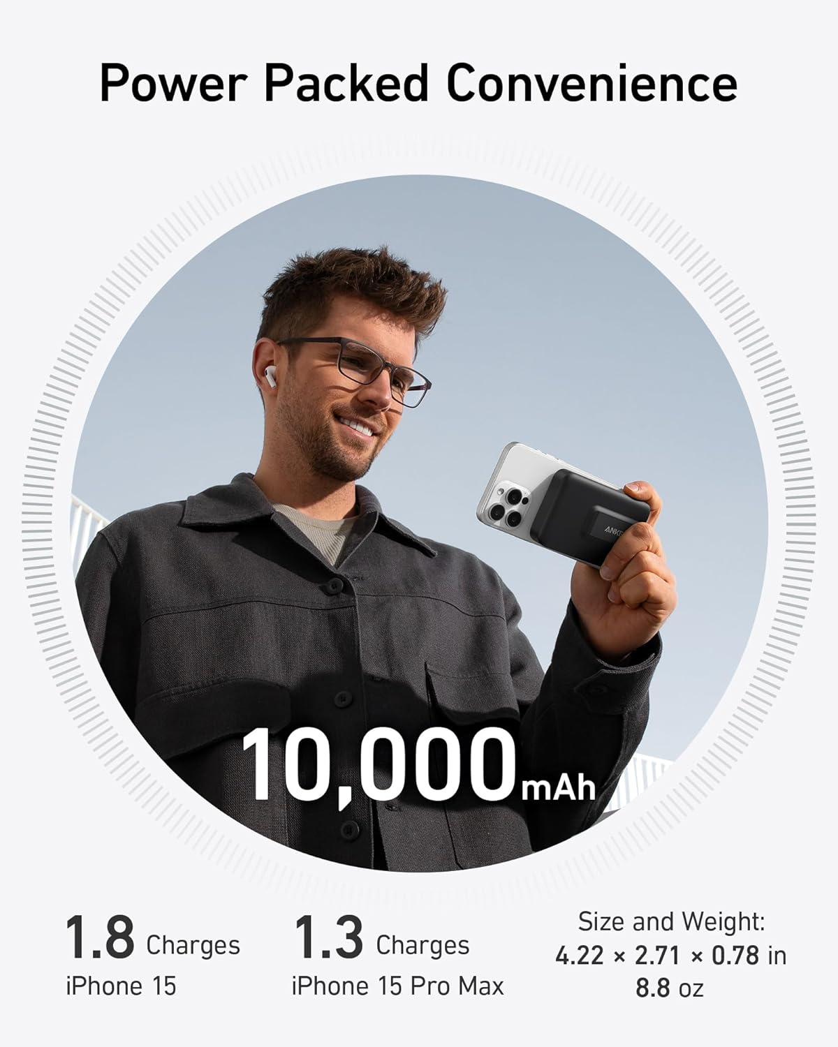 Anker MagGo Qi2 Power Bank 10K mAh with built-in  Stand