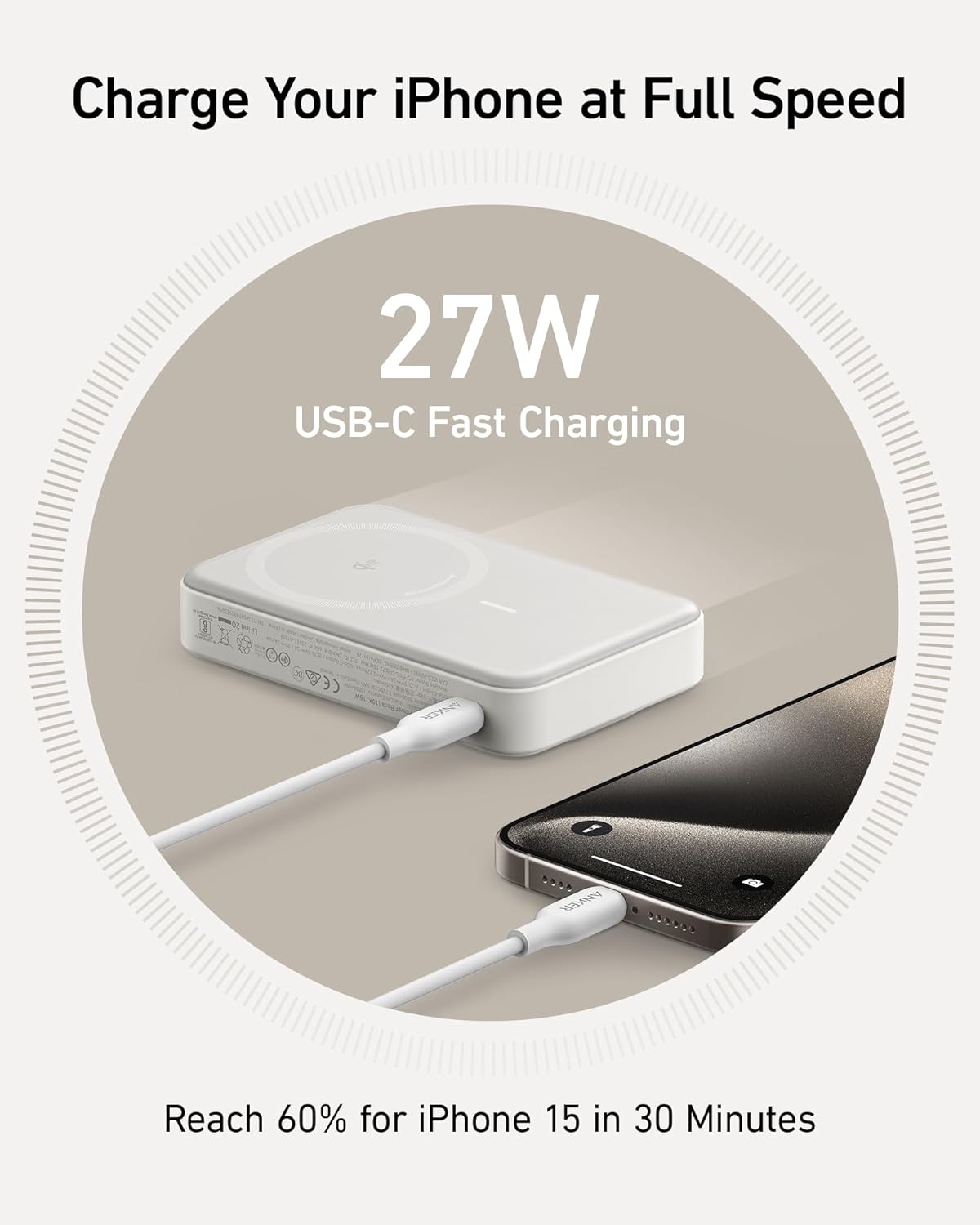 Anker MagGo Qi2 Power Bank 10K mAh with built-in  Stand