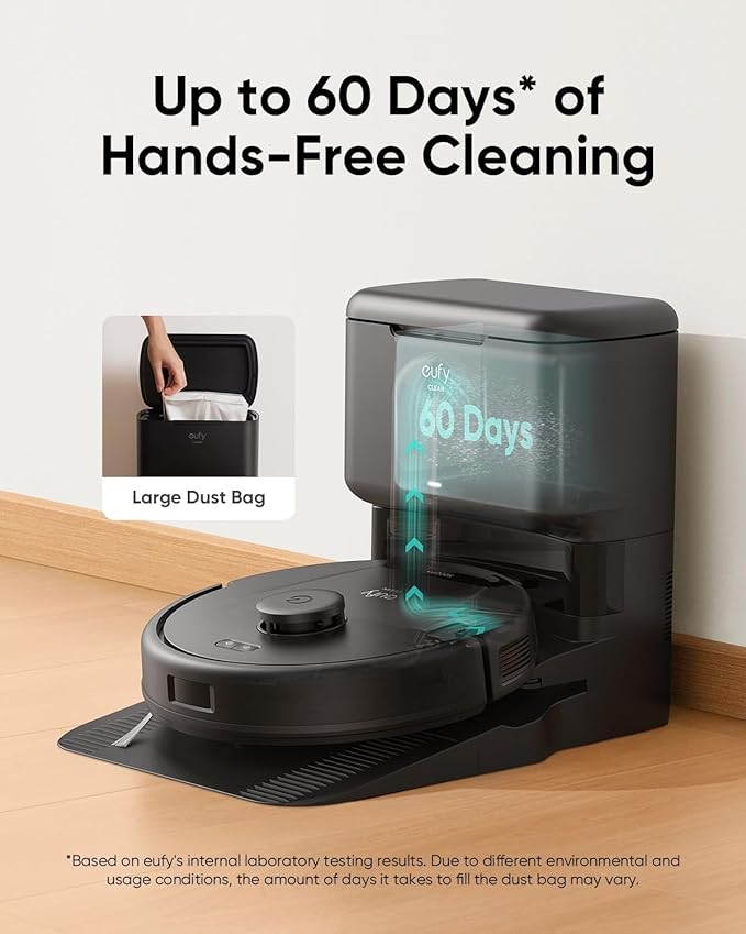 eufy L60 Hybrid Robot Vacuum Cleaner with Mop and Self-Empty Station