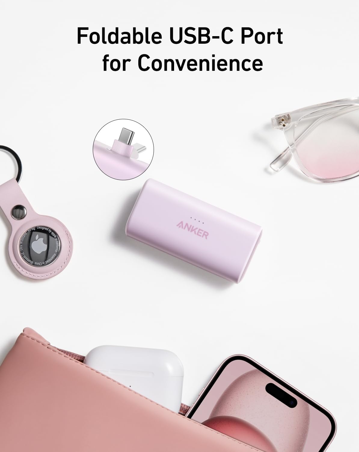 Anker Nano Power Bank 5000 mAh 22.5W Built-In USB-C  Connector