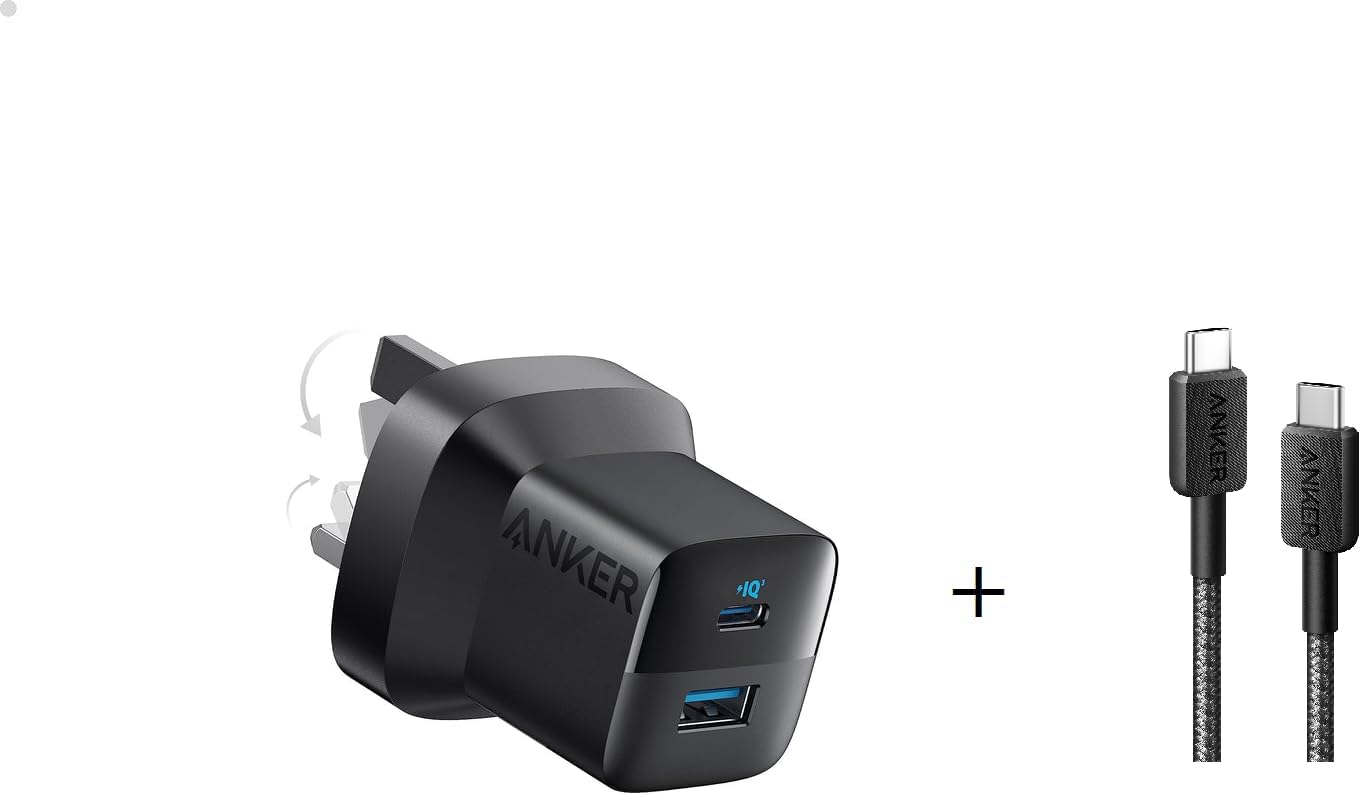 Anker 323 Bundle 33W and C to C 3ft Cable