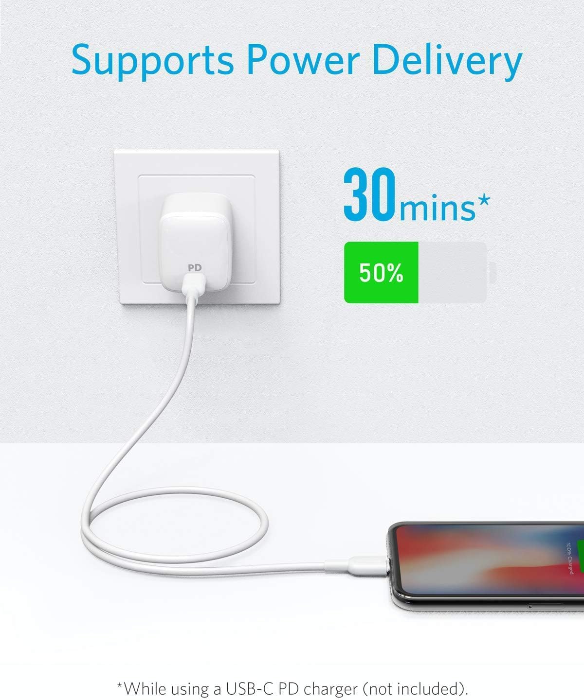 Anker 322 USB-C to Lightning Connector Braided Cable  3ft