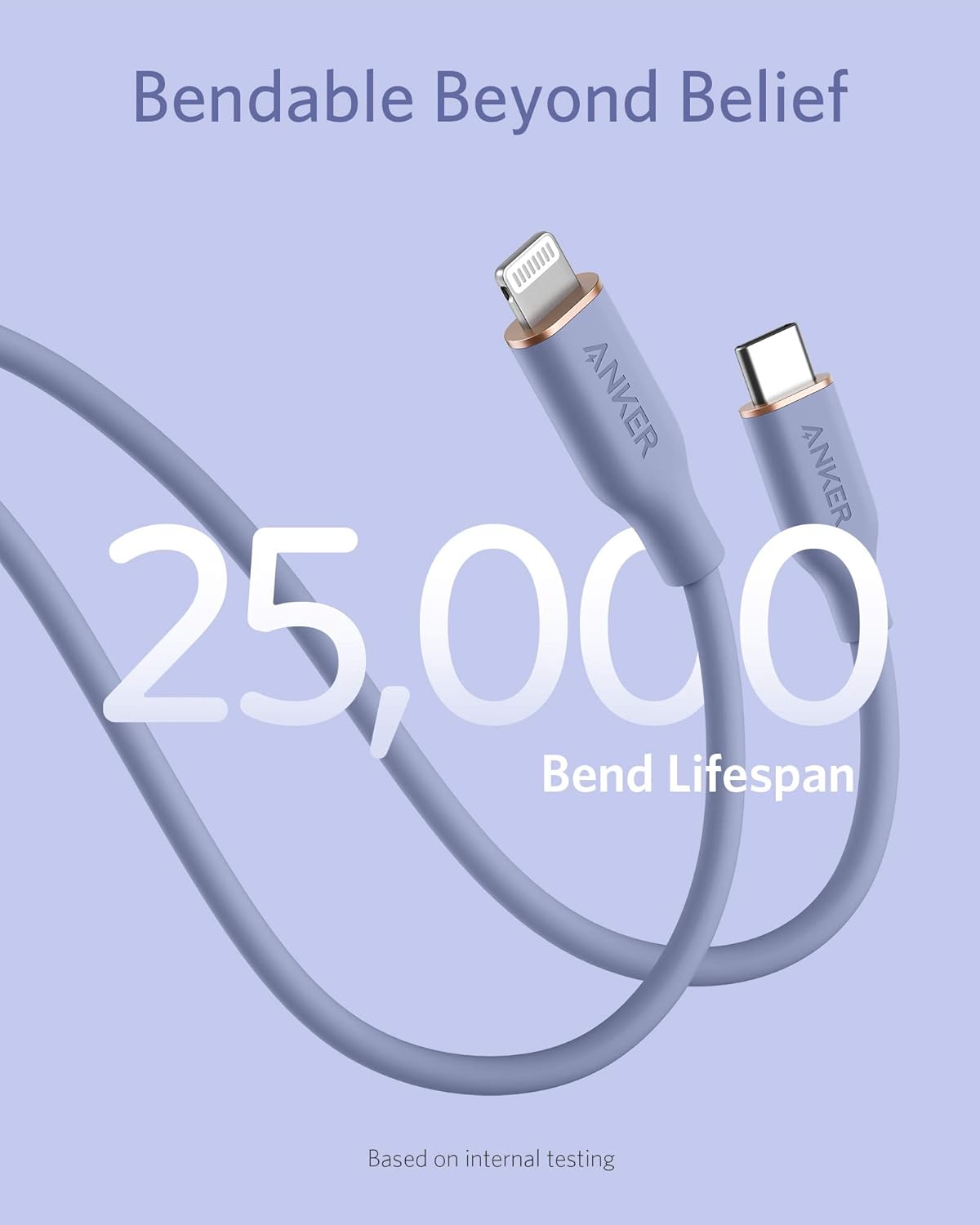 Anker PowerLine III Flow USB-C with Lightning  Connector 3ft