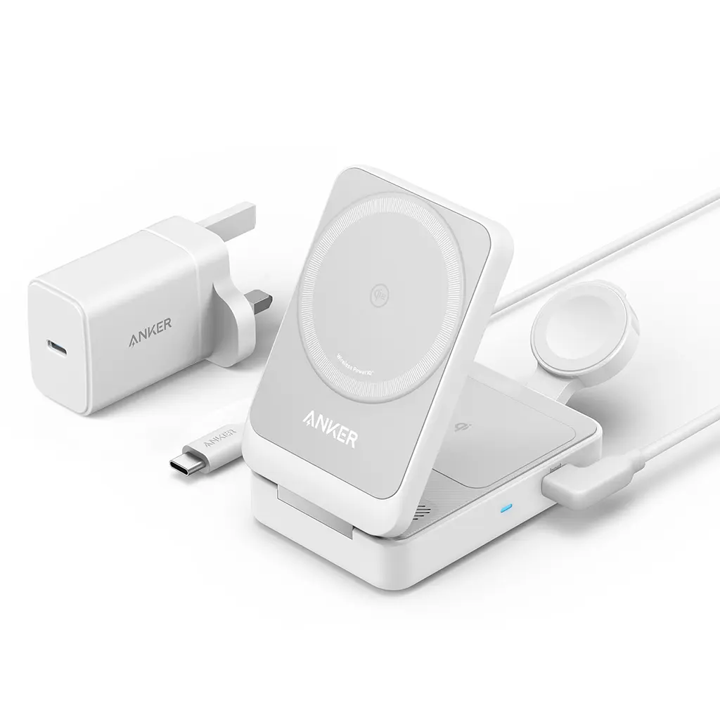 Anker MagGo 15W 3-in-1 Charging Station Qi2 - White