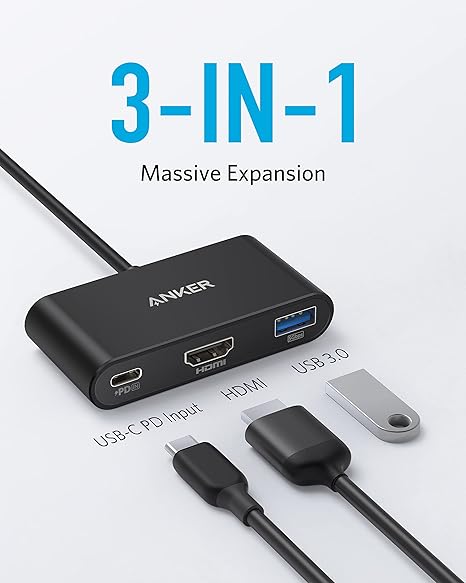 Anker Power Expand 3-in-1 USB C Hub with 4K HDMI