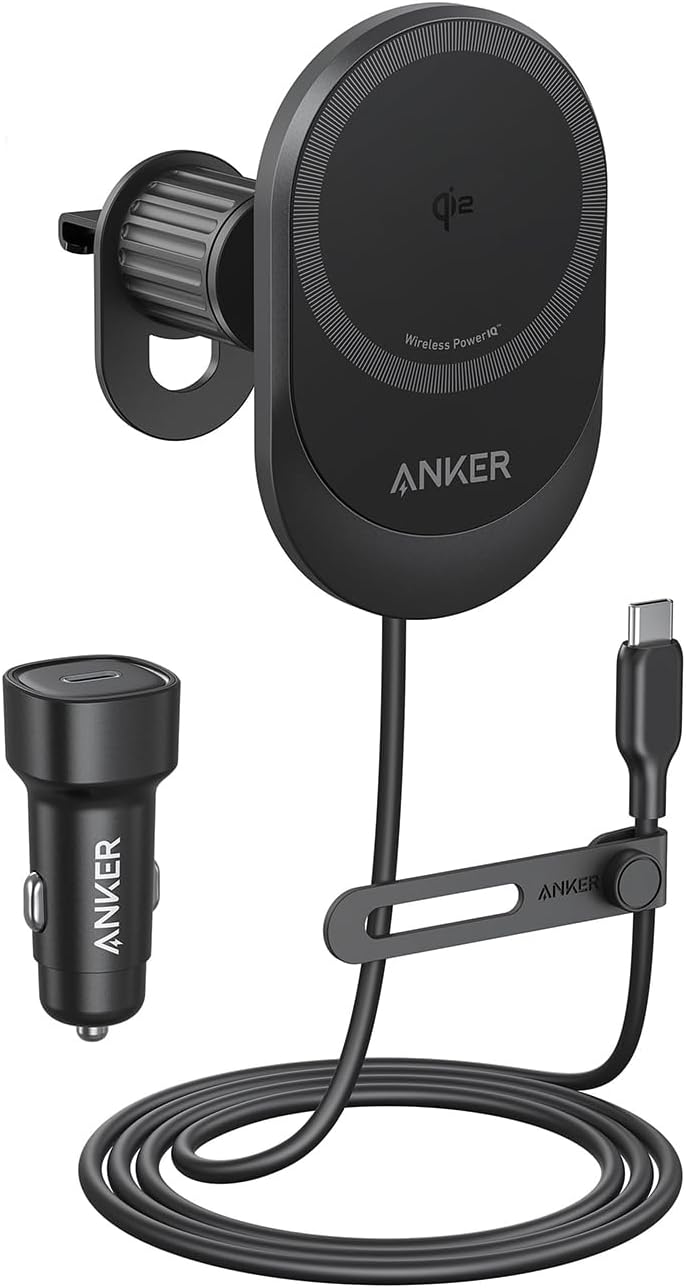 Anker MagSafe Car Charger 15W Qi2 With 360° Phone  Holder