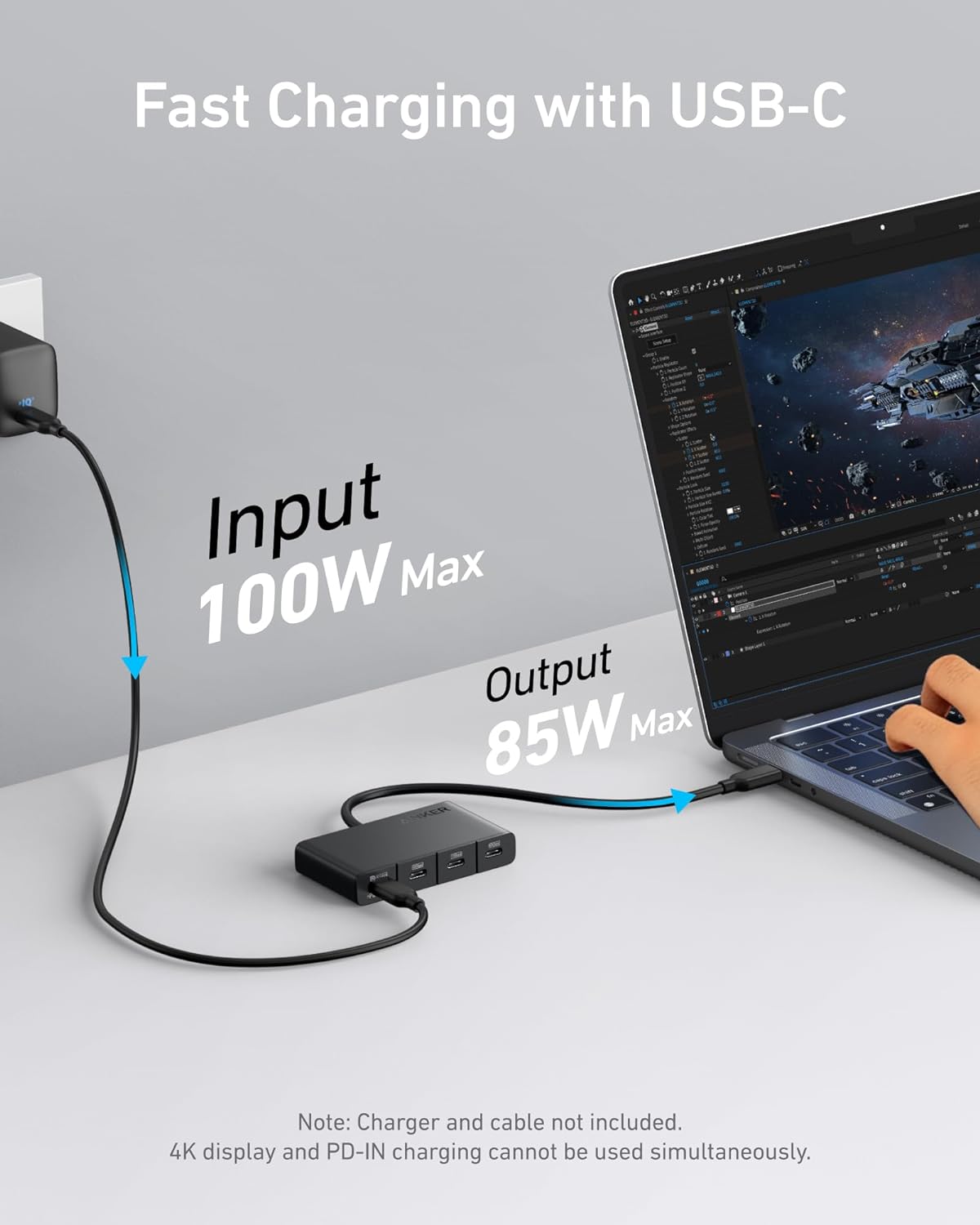 Anker 4-in-1 USB-C Display Hub with PD (A8340HA1-5)