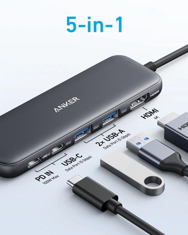 Anker A8355H11 - USB-C Hub - 5Port
