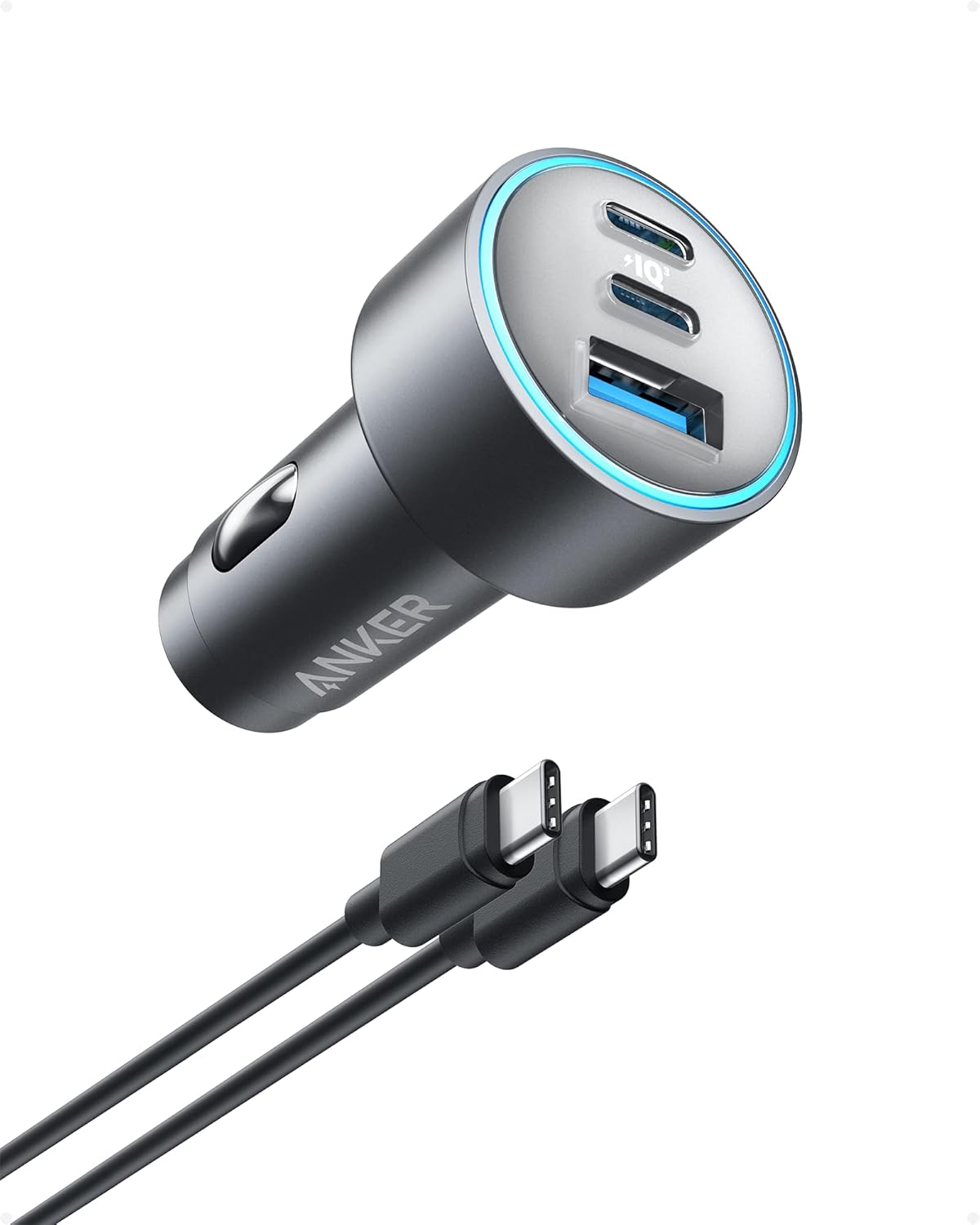 Anker 535 Car Charger 67W 2C1A with 3ft C-to-C Cable