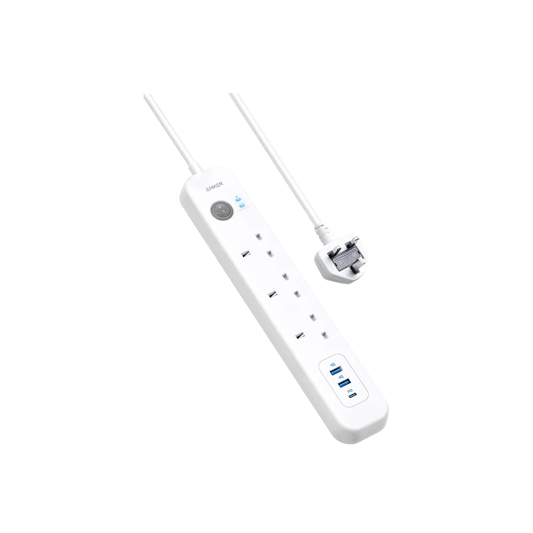 Anker PowerExtend 3AC 2A 1C 30W Strip - White