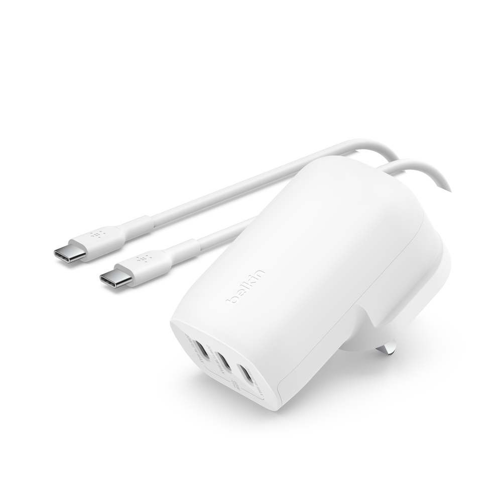 Belkin 3-Port USB-C  Wall Charger with PPS 67w  with (100w 5A 2M USB-C Cable)