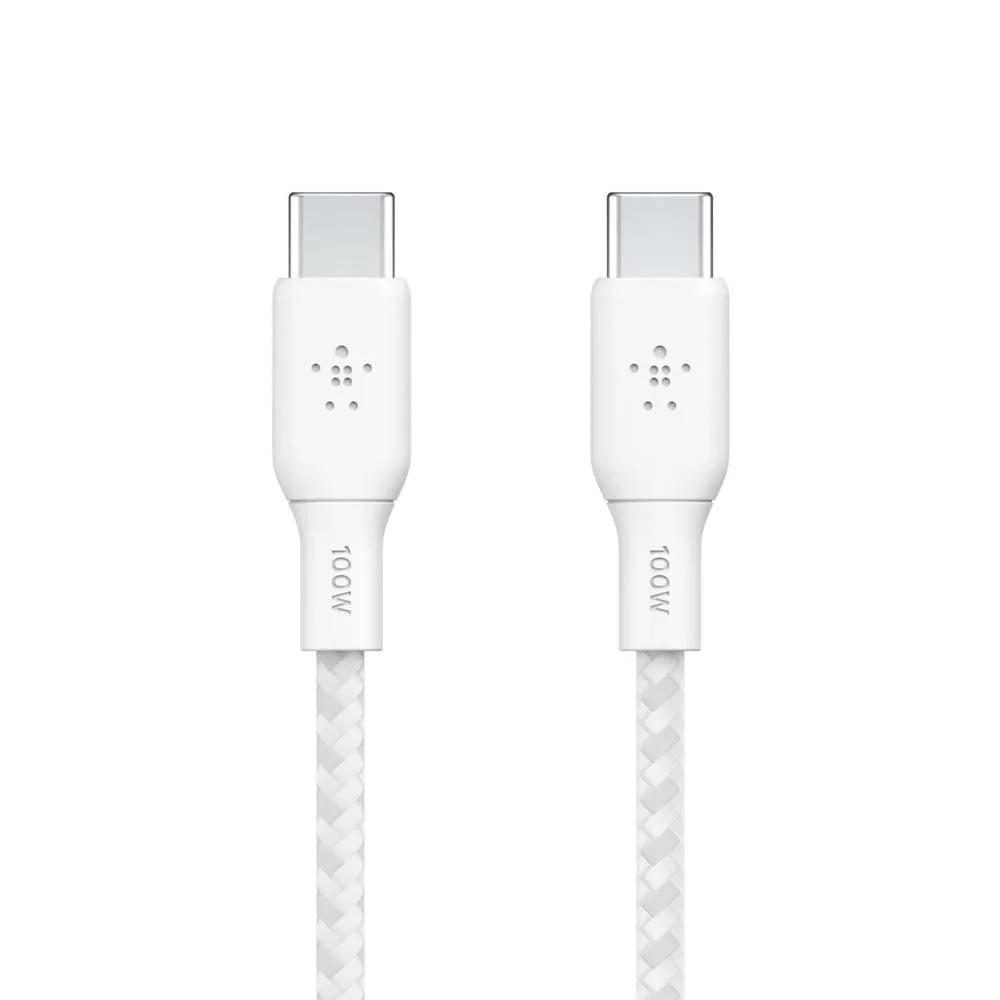 Belkin BoostCharge USB C to USB-C Braided Cable  100W
