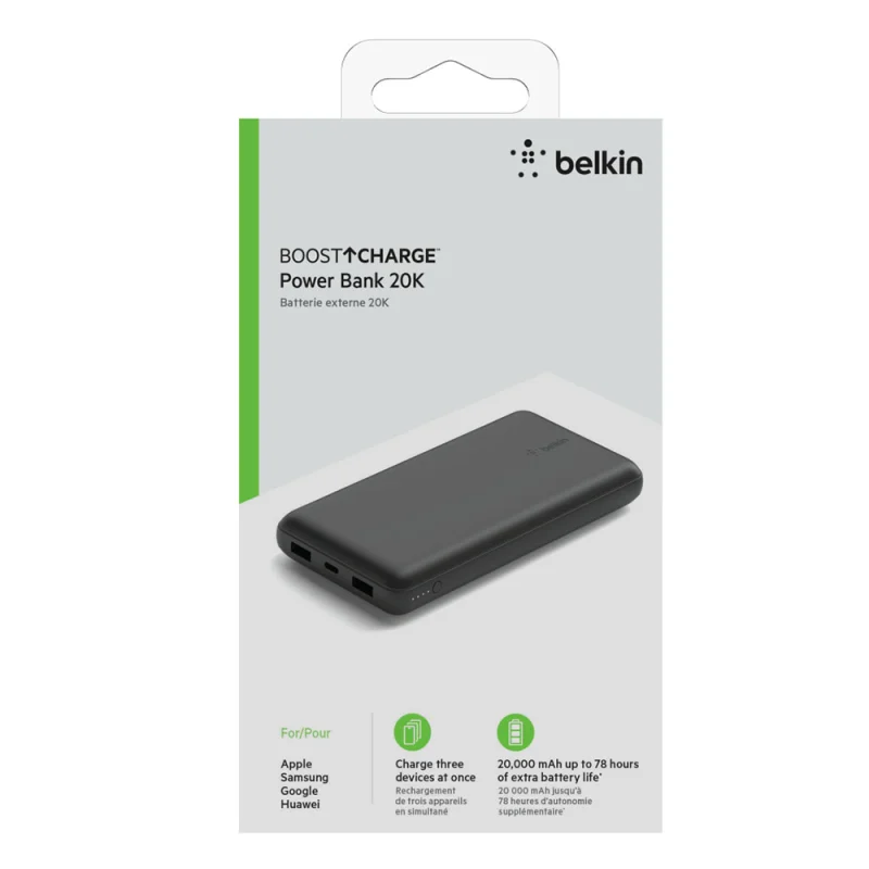 Belkin BPB012btBK - 20000mah - Power Bank - Black