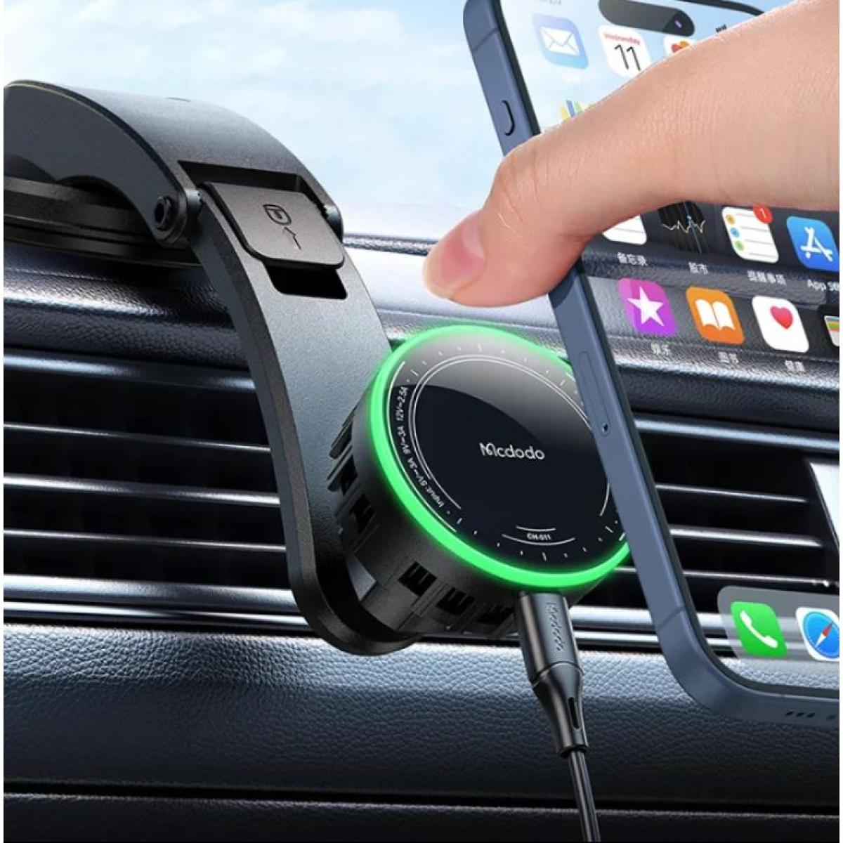 Mcdodo 15W Magnetic Wireless Car Charger+Cooling Fan(for Center console)