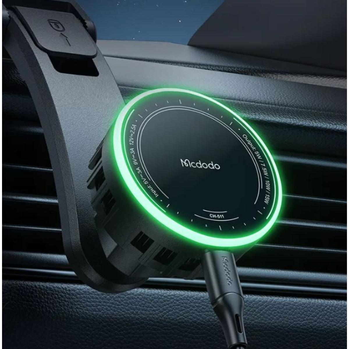 Mcdodo 15W Magnetic Wireless Car Charger+Cooling Fan(for Center console)