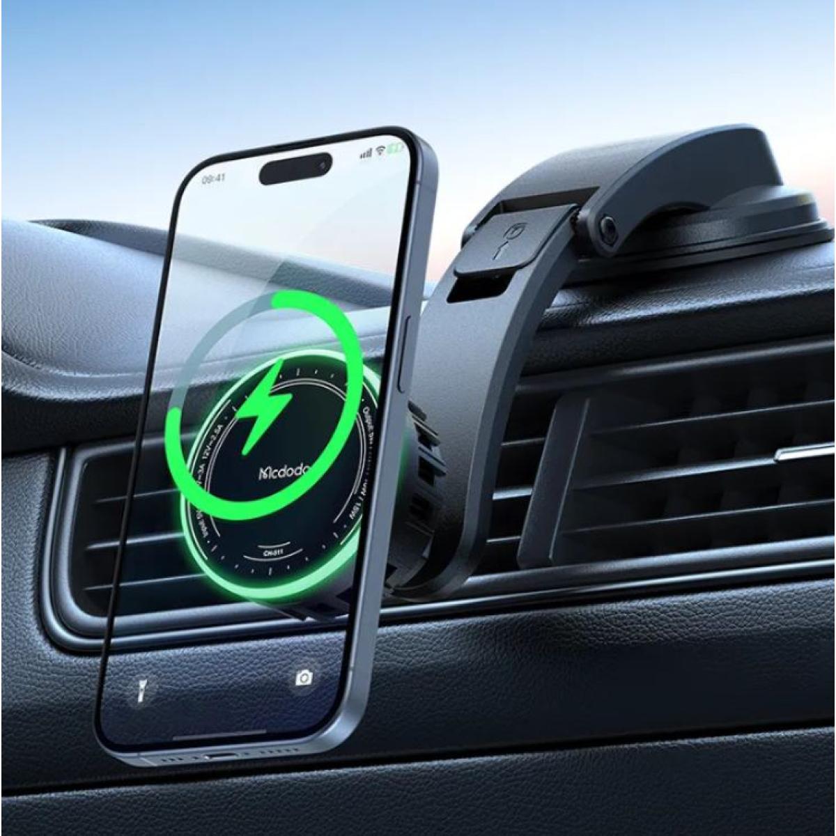 Mcdodo 15W Magnetic Wireless Car Charger+Cooling Fan(for Center console)
