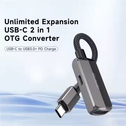 Mcdodo CA-2830 Adapter Splitter USB-C to USB-A + USB-C Converter OTG