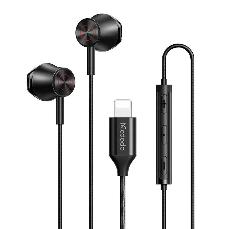 Mcdodo Earphones, Wired with Microphone, Lightning Iphone Earphones