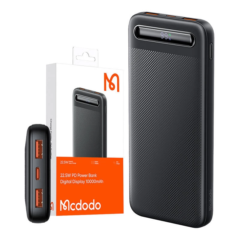 MC 22.5W Digital Display 10000mAh 1C+2A Power Bank