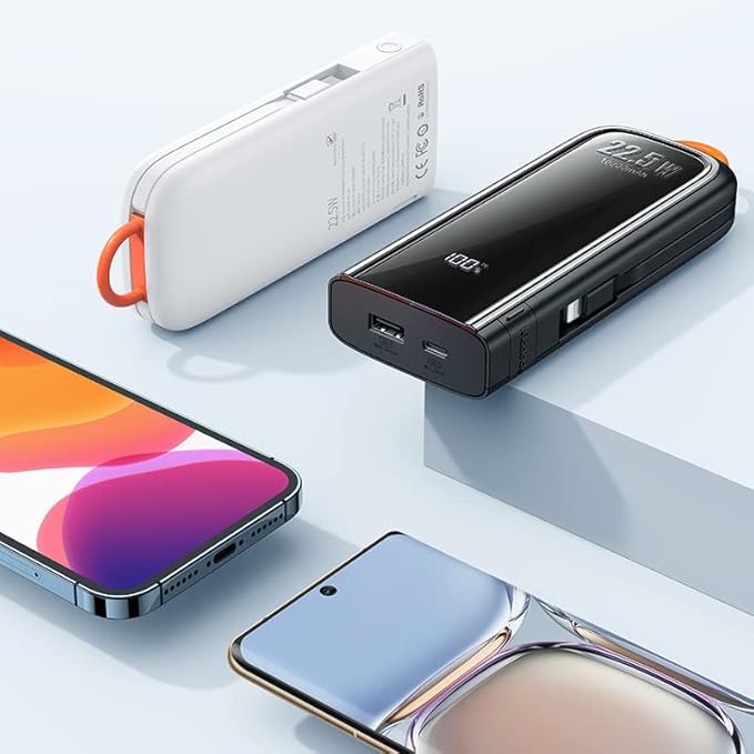 Mcdodo MC-1161 22.5W 10.000mAh Wired Digital Display Powerbank Black