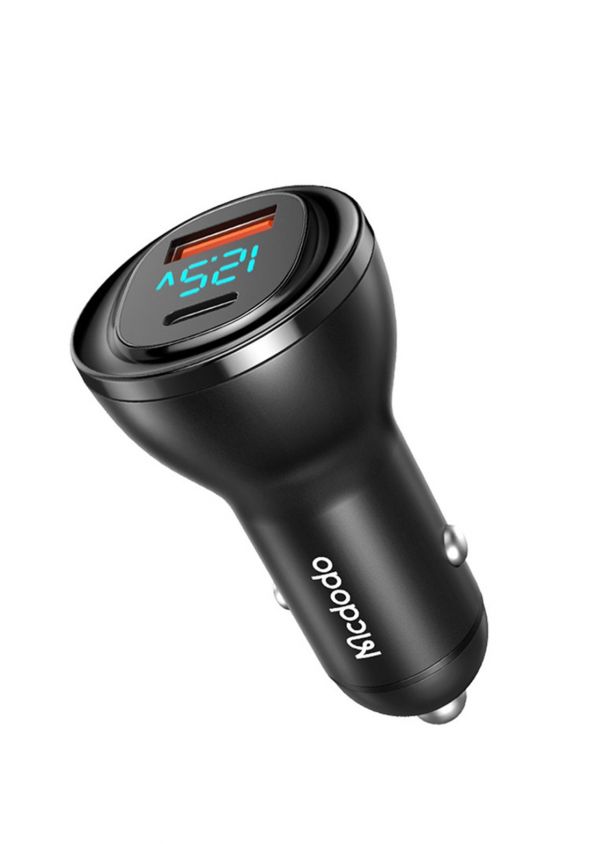 Mcdodo (CC-5670 95W) Dual Port Car Charger with Digital Display - Black