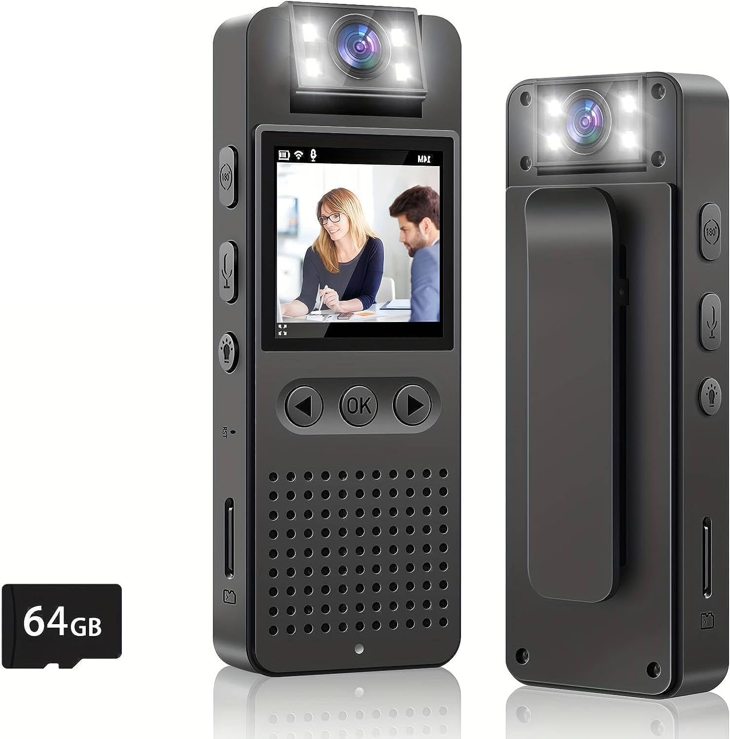 Police Body Cam Video Full HD 1080P, 256G