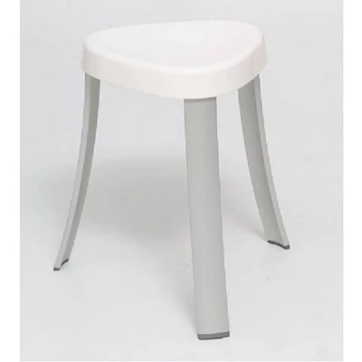 primanova Primanova Primanova Aluminum Bath Stool white