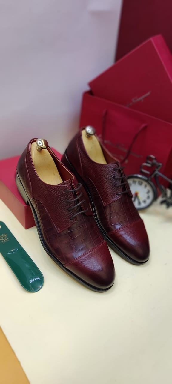 Leather Formal Lace Up Shoes for Men