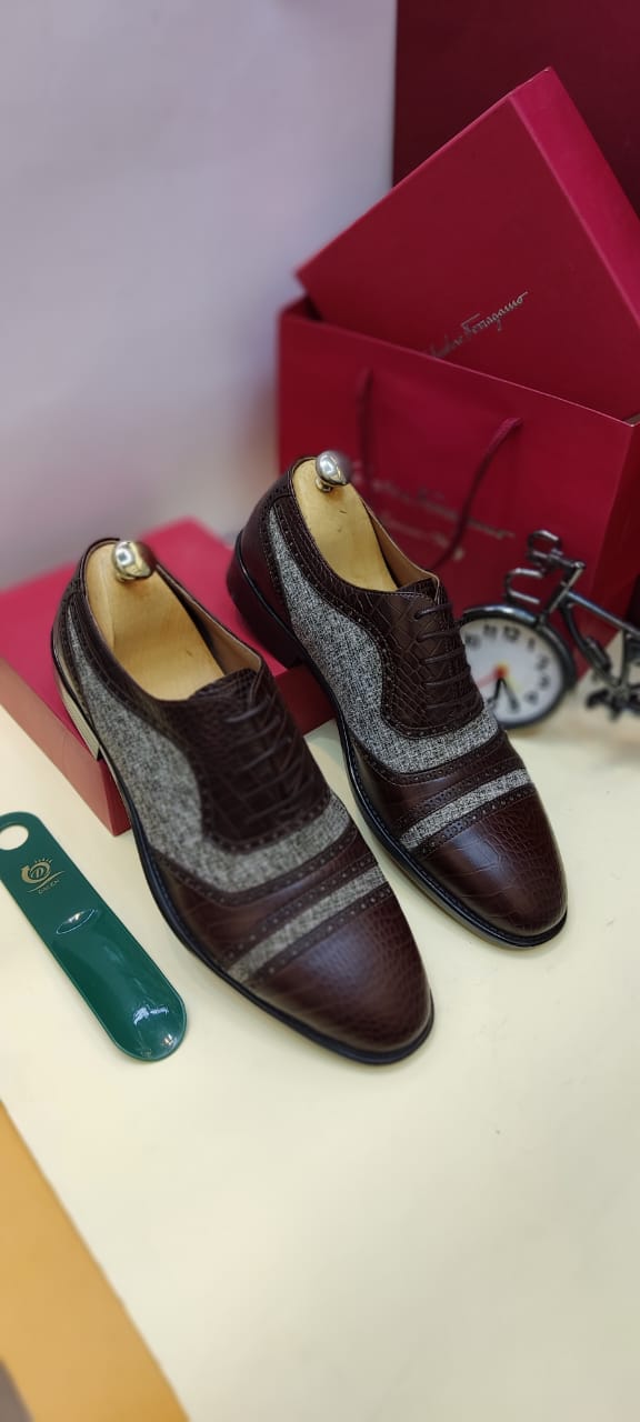Leather Formal Lace Up Shoes for Men