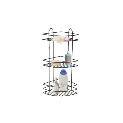 dogrular Dogrular Dogrular 3 Tier Bathroom Corner Shelf black