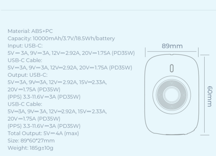 Havit Mobile series Power bank 1000mAh 18W