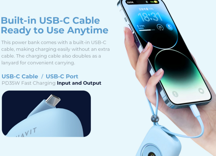 Havit Mobile series Power bank 1000mAh 18W