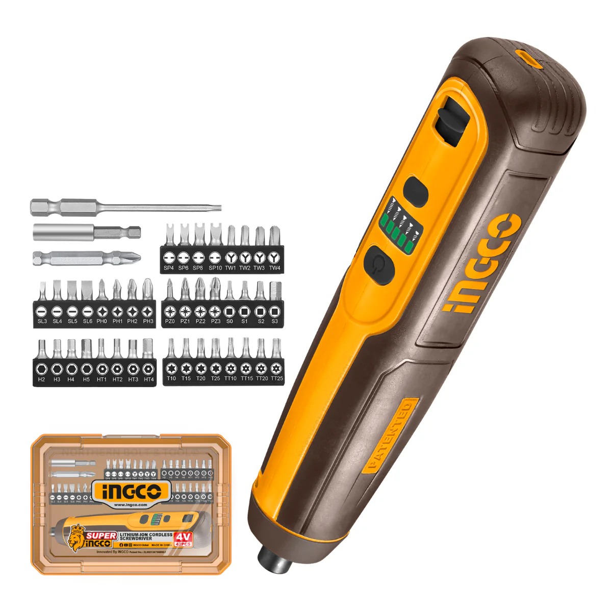 Ingco Cordless Screwdriver 4V
