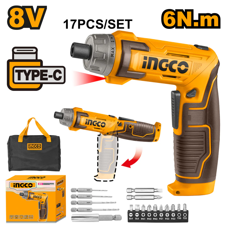 Inch Lithium-Ion Cordless Screwdriver 8V / 1/4