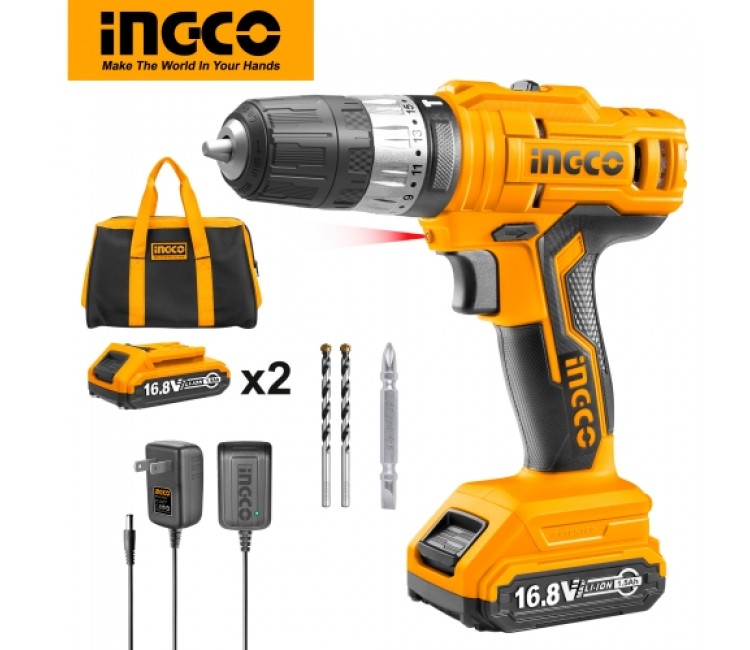 INGCO Cordless Lithium-ion Impact Drill