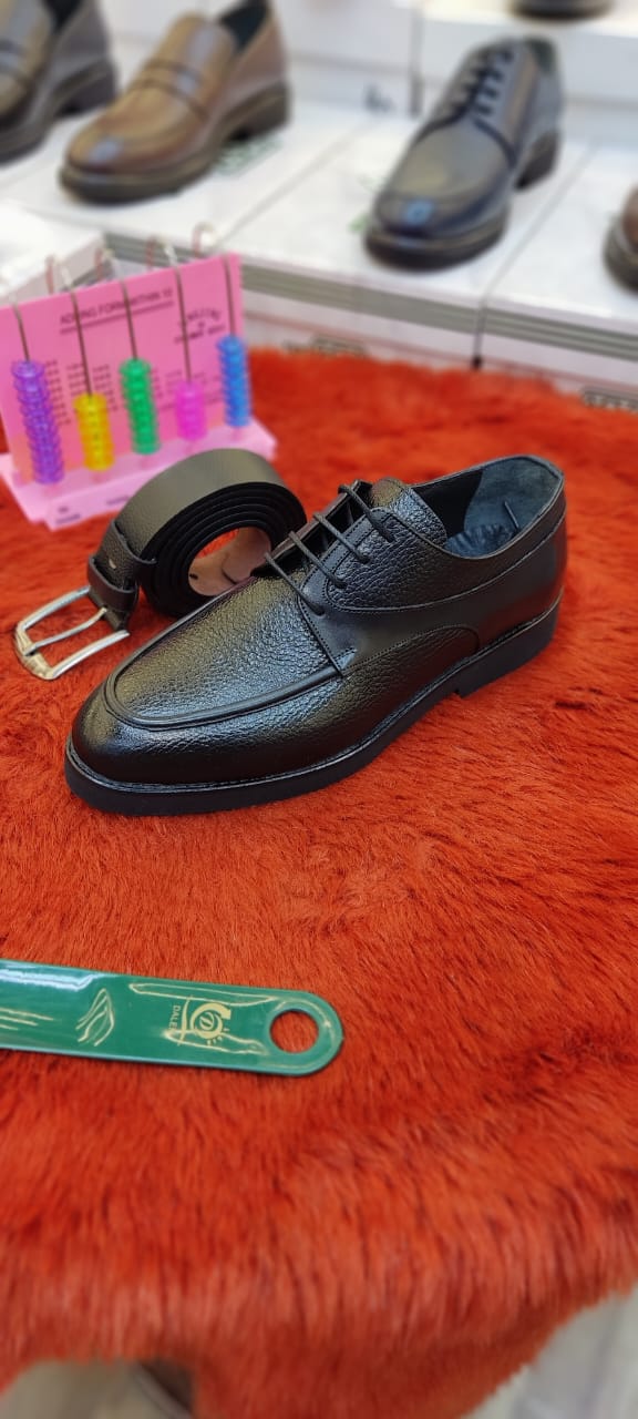 Men's formal shoes genuine leather+gift belt
