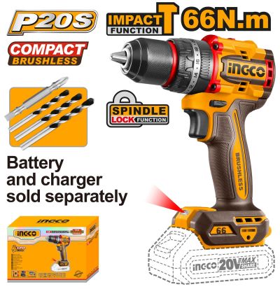 Ingco Compact Brushless Cordless Drill