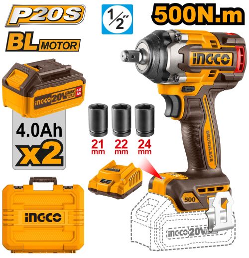 Ingico  Lithium-Ion  impact wrench