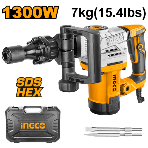 Ingco PDB130018 Demolition Hammer / Chipping Gun 1300W
