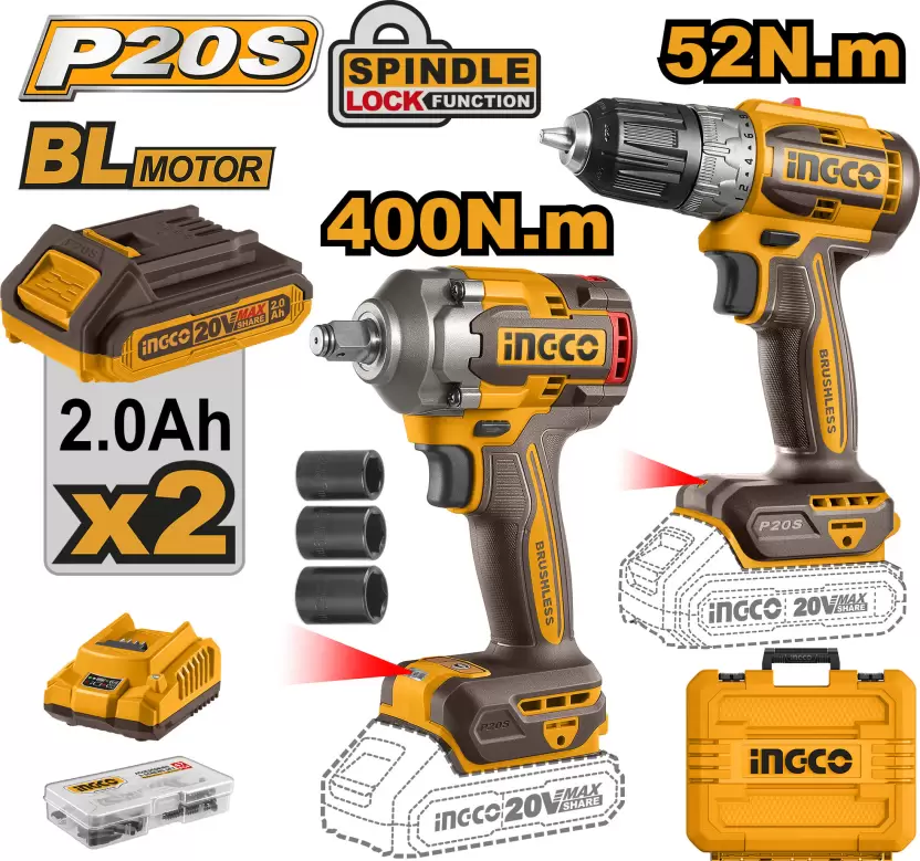 Cordless 2 pcs  combo kit