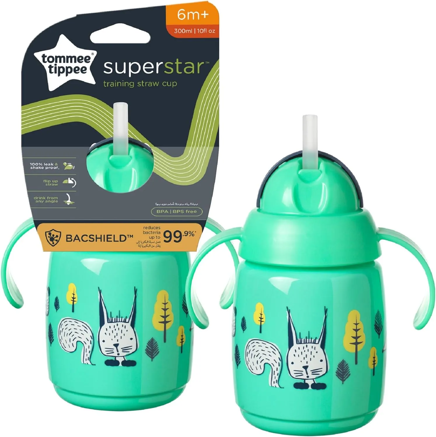 Tommee Tippee Insulated Trainer Straw Cup +6Months – 300ml