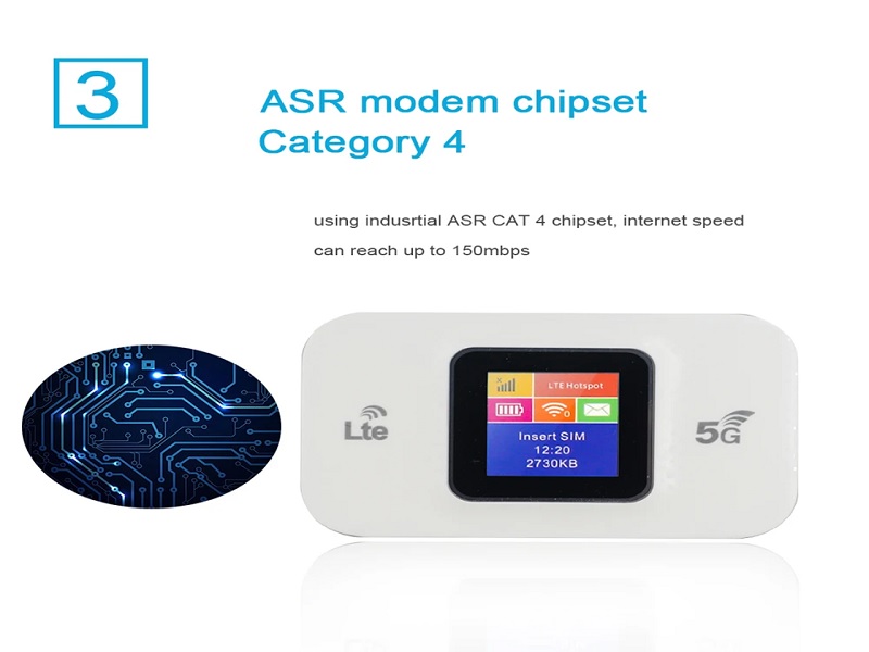 4G/5G Mobile Wifi Lcd Pocket Router