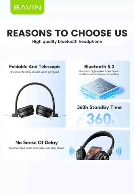 Bavin Wireless headphones