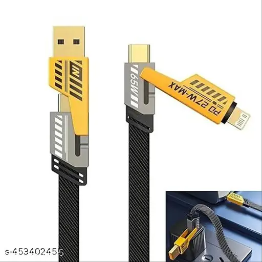Eaget 4 in 1 65W Fast Charging Cable for iPhone15 - 16