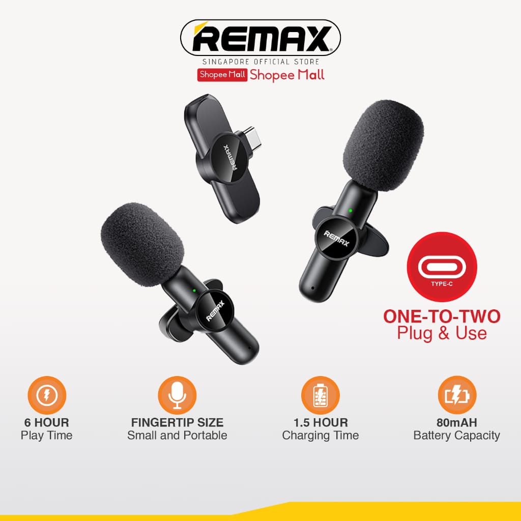 2 Pack Wireless Microphone type-C