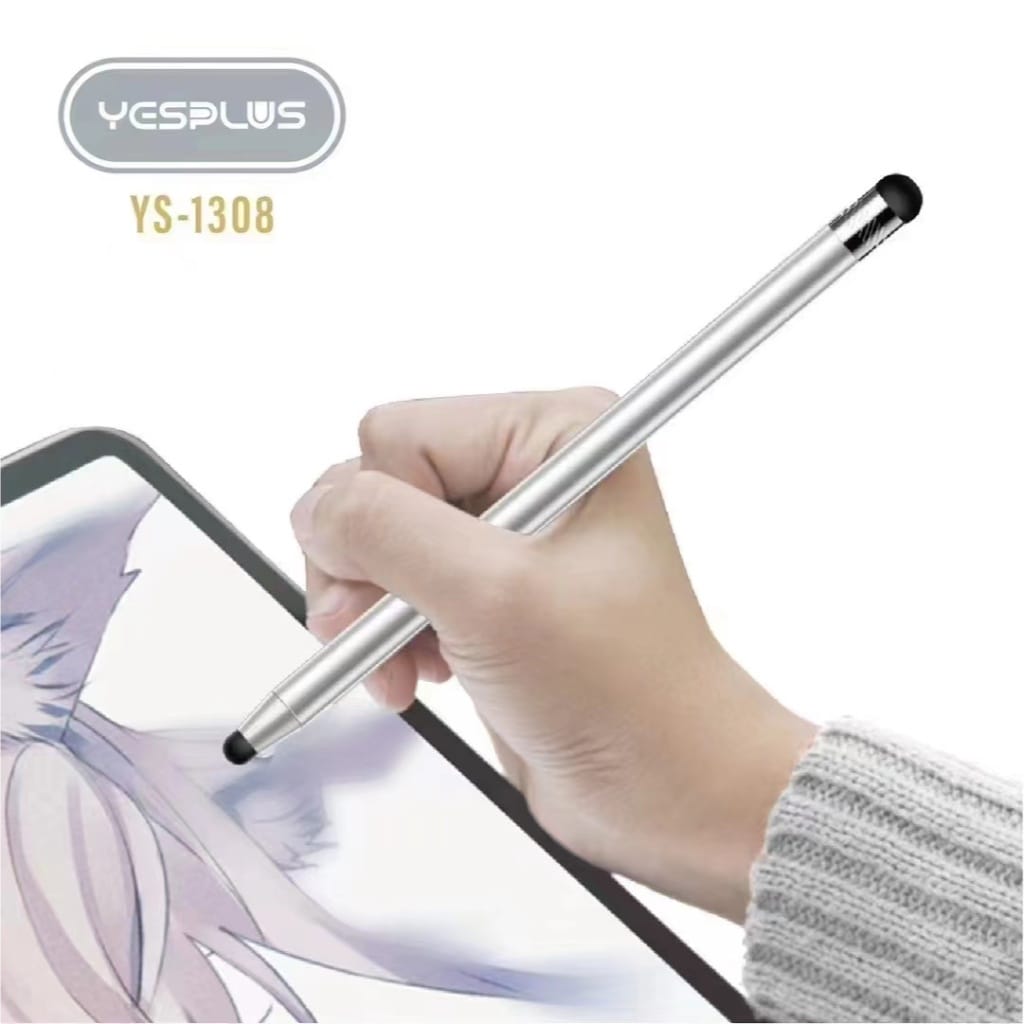 Stylus Pen YESPLUS YS-1308 Capacitive Stylus Pen Drawing Pen Rubber Head Compatible For Android/iOS/Tablet