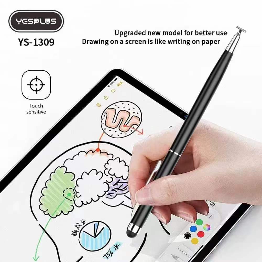Stylus Pen YESPLUS YS-1308 Capacitive Stylus Pen Drawing Pen Rubber Head Compatible For Android/iOS/Tablet