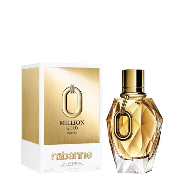 Million Gold For Her by Paco Rabanne for Women - Eau de Parfum, 90ml