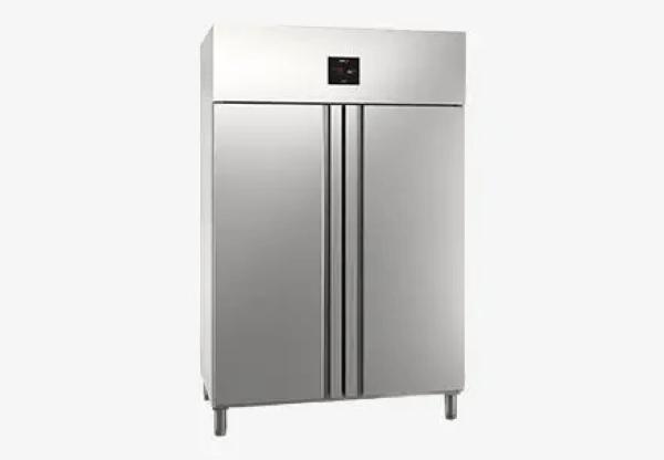 Stainless steel freezer PREMIUM - GN 2/1 - 1200 liters - with 2 doors