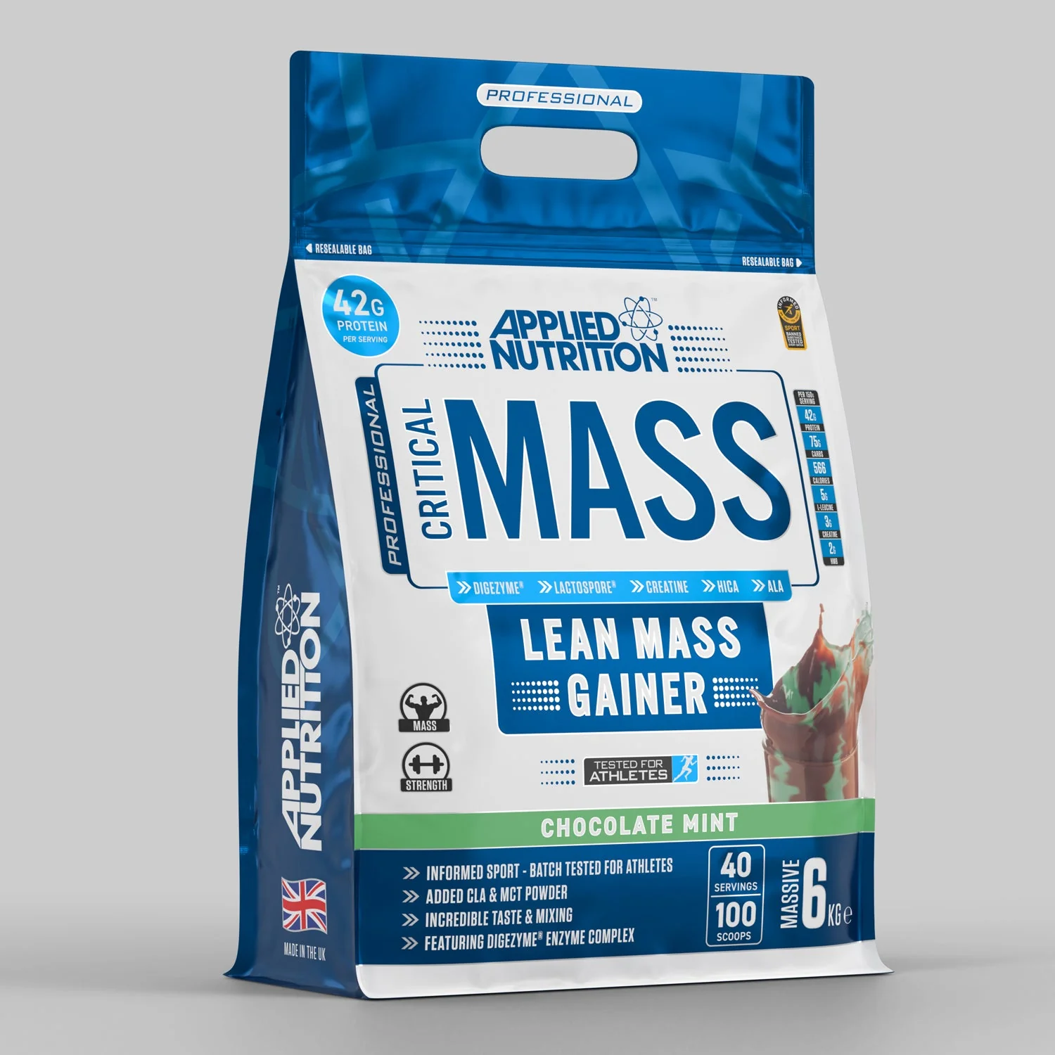 Critical Mass Professional 6kg - Lean Mass Gainer-Chocolate Mint